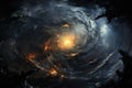 Whirling vortex elementals, conjuring powerful storms with their elemental prowess - Generative AI