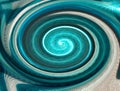 A whirling vortex spiral. Spiral of hypnosis, hypnosis concept, downward pattern, abstract background from circles of colored