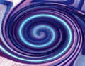 A whirling vortex spiral. Spiral of hypnosis, hypnosis concept, downward pattern, abstract background from shiny circles colored