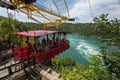 The Whirlpool Aero Car ready for a ride over the whirlpool of the Niagara River. Niagara Falls, Ontario, Canada Royalty Free Stock Photo