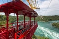 The Whirlpool Aero Car ready for a ride over the whirlpool of the Niagara River. Niagara Falls, Ontario, Canada. Royalty Free Stock Photo