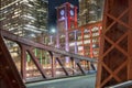 Whirlpool Building, Clock Tower, Clark Street Bridge, Chicago, USA