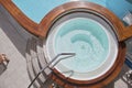 Whirlpool on the deck of a cruise ship Royalty Free Stock Photo