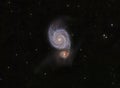 The Whirlpool Galaxy, also known as Messier 51.