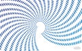 Whirlpool radial lines with rotating distortion. Abstract spiral, vortex shape, element