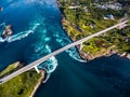 Whirlpools of the maelstrom of Saltstraumen, Nordland, Norway