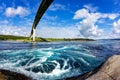 Whirlpools of the maelstrom of Saltstraumen, Nordland, Norway