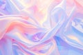 Whirls of pastel fabric caught in a delicate, iridescent dance. AI generated Royalty Free Stock Photo