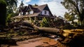 A whirlwind of destruction: Thornado collapses trees and houses