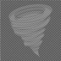 Whirlwind sign Tornado Hurricane Hurricane - storm. Gray background. Vector illustration