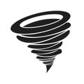 Whirlwind sign Tornado Hurricane Hurricane - storm. White background. Vector illustration