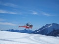 Whirlybird copter at Jungfraujoch Switzerland Royalty Free Stock Photo