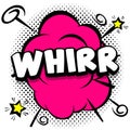 whirr Comic bright template with speech bubbles on colorful frames Royalty Free Stock Photo