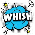 whish Comic bright template with speech bubbles on colorful frames Royalty Free Stock Photo