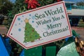 Whishes You a Merry Christmas sign at Seaworld 1