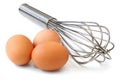 Whisk and Eggs Royalty Free Stock Photo