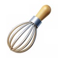 A whisk icon with silver wires Royalty Free Stock Photo