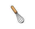 Whisk for mixing and whisking, beater mixer, whisker, logo design. Beater, bakery, pastry shop and cake shop, vector design