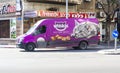 Whiskas cat food branded car delivery in Tel Aviv