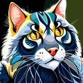Whiskers of Wonder: Mesmerizing Cat Portrait