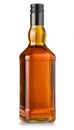 Whiskey bottle on white Royalty Free Stock Photo