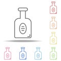 whiskey bottle icon. Elements of Alcohol drink in multi colored icons. Simple icon for websites, web design, mobile app, info Royalty Free Stock Photo