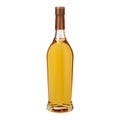 Whiskey bottle. Realistic glass bourbon bottle, scotch