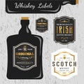 Whiskey Brands Label Design Template