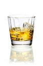 Whiskey or brandy on ice Royalty Free Stock Photo