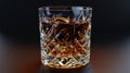 The whiskey in crystal glass.AI generated image Royalty Free Stock Photo