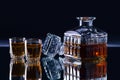 Whiskey decanter Royalty Free Stock Photo
