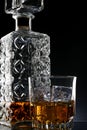 Whiskey Decanter & Glass Royalty Free Stock Photo