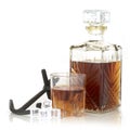 Whiskey Decanter and Glass