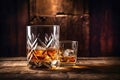 Whiskey drinks. You need to drink whiskey with ice then the whiskey tastes better of an oak barrel. Alcoholic drink with ice