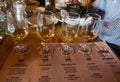 A Whiskey Flight at the High West Distillery in Park City Royalty Free Stock Photo