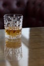 Wiskey in glass. Royalty Free Stock Photo