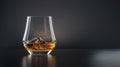 The whiskey glass with ice.AI generated image Royalty Free Stock Photo