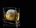 Whiskey and Ice in a Geometric Glass