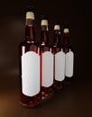 Whiskey liquor bottle template for mock-up presentation