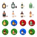 Whiskey, liquor, rum, vermouth.Alcohol set collection icons in cartoon,flat style vector symbol stock illustration web. Royalty Free Stock Photo