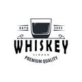 Whiskey Logo, Drink Label Design With Old Retro Vintage Ornament Illustration Premium Template Royalty Free Stock Photo