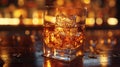 Whiskey on the Rocks Royalty Free Stock Photo
