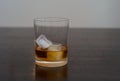 Whiskey on the Rocks in a Tumbler Royalty Free Stock Photo