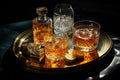 Whiskey, scotch, cognac, brandy, booze ice cube coctail liquor rum drinking high alcohol irish nightclub spirit glass