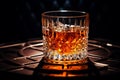 Whiskey, scotch, cognac, brandy, booze ice cube coctail liquor rum drinking high alcohol irish nightclub spirit glass