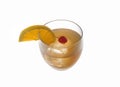 Whiskey Sour cocktail on a white background