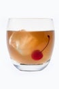 Whiskey Sour cocktail on a white background