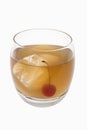 Whiskey Sour cocktail on a white background