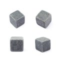 Whiskey stone cube isolated