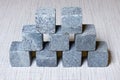 Whiskey stones - soapstone cubes made of natural stone for cooling of drinks